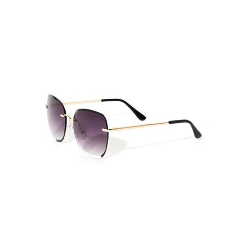 Around Me Round Frame‎ Rimless Sunglasses Grey - Picture 4 of 9